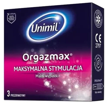 Презервативи Unimil Orgazmax з максі-точками 3 шт (5011831088674)