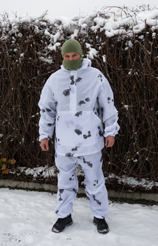 Маскувальний костюм " Сніговий барс" Кіраса зима білий водовідталкувальний 800