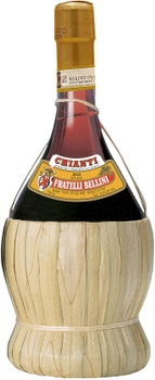 Вино Bellini Fiasco Chianti DOCG красное сухое 0.75 л 12.5 % (8002373001570)