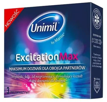 Презервативи Unimil Excitation Max 3 шт (5011831095696)