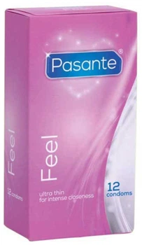 Презервативи Pasante Feel Ультратонкі 12 шт (5060359483317)