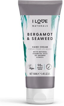 Krem do rąk I Love Naturals Hand Cream Bergamot & Seaweed 75 ml (5060849630108)