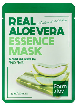 Маска тканинна FarmStay Essence Mask зволожуюча з екстрактом алое вера 23 мл (2010000000014 / 8809809800314)