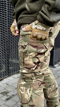 Штани тактичні зимові мультикам з наколінниками, військові штани утеплені на синтепоні зимові multicam ЗСУ 56