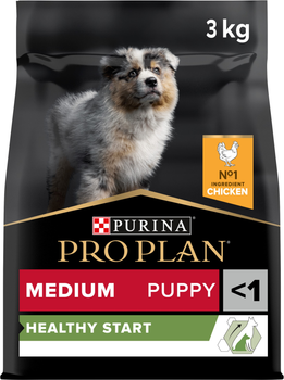 Сухой корм Purina PRO PLAN Medium Puppy <1 Healthy Start для щенков средних пород, с курицей 3 кг (7613035114869)