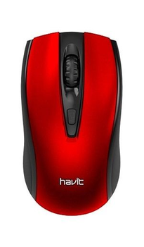 Мышь беспроводная Havit hv-ms858gt, Black/Red, usb, 2.4GHz, 600/1200/1600 dpi, до 10 м, 2xAAA (6939119026714)