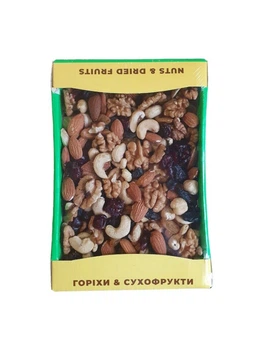 Ассорти орехи-сухофрукты, 500 гр