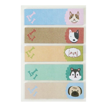 Закладки бумажные ZIBI DOGS, з клеевым шаром, 44x12 мм, 5 диз. по 20 л, KIDS Line (ZB.15101)