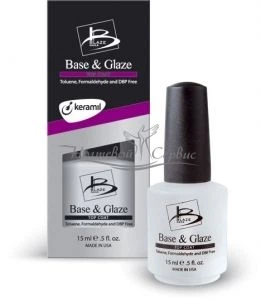 Покрытие база/топ 2-в-1 для лака Blaze Nails Base & Glaze с Keramil