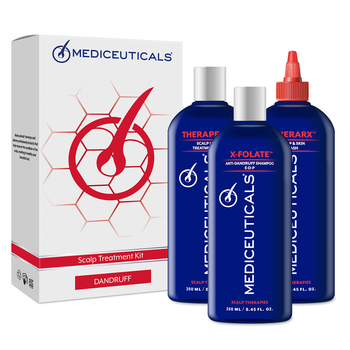 Набір проти лупи Mediceuticals Scalp Treatment Kit Dandruff ( Шампунь X-Folate 250ml, Кондиціонер Therapeutic 250ml, Очищувальний догляд Therarx 250ml )
