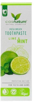 Зубна паста Cosnature Fresh Breath Toothpaste натуральний аромат лайма та м'яти 75 мл (4260370436571)