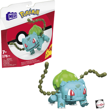 Klocki konstrukcyjne Mega Bloks Medium Pokemon Bulbasaur 175 elementów (887961928761)