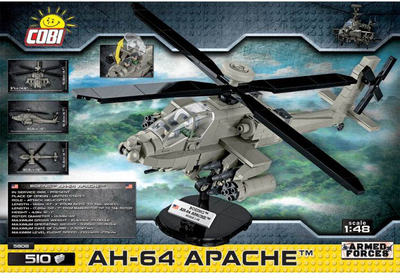 Klocki konstrukcyjne Cobi AH-64 Apache 510 elementów (5902251058081)