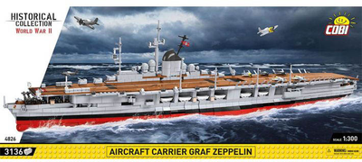 Конструктор Cobi Aircraft Carrier Graf Zeppelin 3136 деталей (5902251048266)
