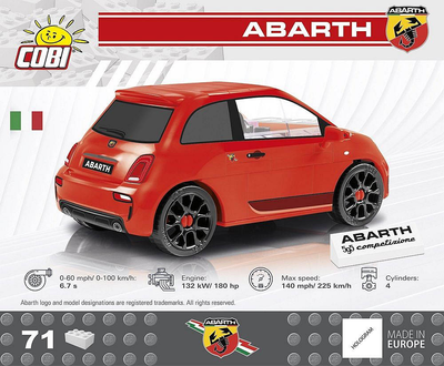 Konstruktor Cobi Abarth 595 Competizione 71 elementów (5902251245023)