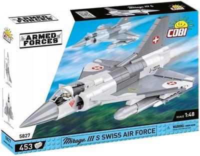 Klocki konstrukcyjne Cobi Armed Forces Mirage III S Swiss Air F 453 elementy (5902251058272)