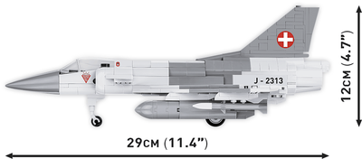 Klocki konstrukcyjne Cobi Armed Forces Mirage III S Swiss Air F 453 elementy (5902251058272)