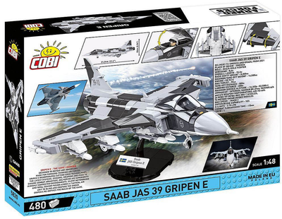 Конструктор Cobi Armed Forces SAAB Jas 39 Gripen E 480 деталей (5902251058203)