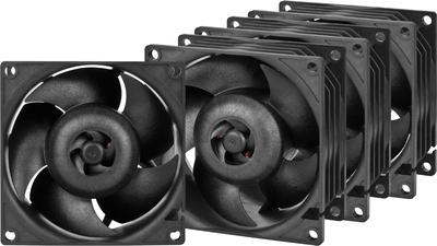 Набор вентиляторов Arctic S8038-10K 80 мм 4 шт Black (ACFAN00291A)