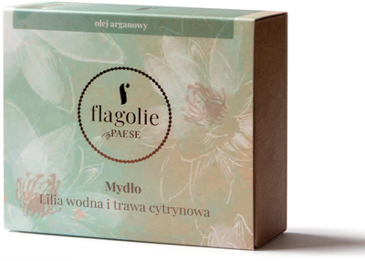 Mydło Flagolie Vegan Soap w kostce Lilia Wodna i Trawa Cytrynowa 90 g (5907471930858)