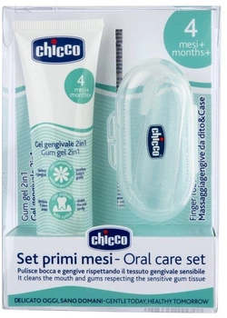 Набір Chicco гель для прорізування зубів стартовий 30 мл + щітка на палець (8058664155798)