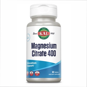 Magnesium Citrate 400mg - 60 tabs цитрат магнію для розслаблення, зменшення напруги, підтримки сну та роботи м’язів