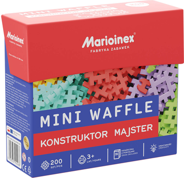 Конструктор Marioinex Mini Waffle Майстер 200 деталей (5903033904268)