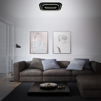 Світлодіодна стельова люстра Honey Light 9D-058P-83BL Чорна