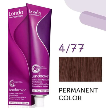 Farba do włosów Londa Professional Permanent Color Creme Extra Rich permanentna 4.77 60 ml (4064666216485)