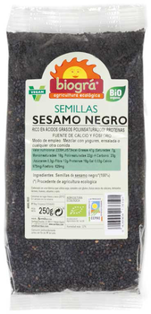 Nasiona czarnego sezamu Biogra Bio 250 g (8426904176191)
