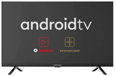 Телевизор 32" Liberton ltv-32h02at, led, hd, 1366x768, 60 Гц, Android, dvb-t2/с, 3xHDMI, usb, vesa 200x200
