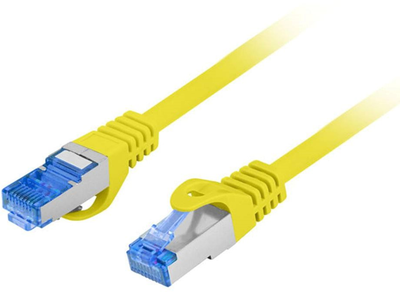 Patchcord Lanberg FTP Cat 6a 1 m Yellow (5901969437188)