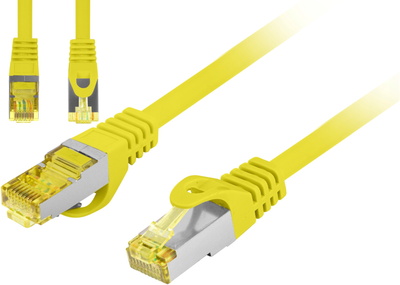 Patchcord Lanberg FTP Cat 6a 2 m Yellow (5901969437201)