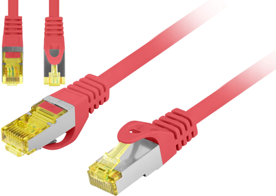 Patchcord Lanberg FTP Cat 6a 2 m Red (5901969437058)