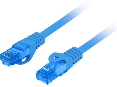 Patchcord Lanberg S/FTP Cat 6a 3 m Blue (5901969424911)