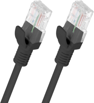 Patchcord Lanberg UTP Cat 5e 1.5 m Black (5901969406719)