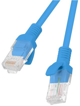 Patchcord Lanberg UTP Cat 6 0.25 m Blue (5901969406986)