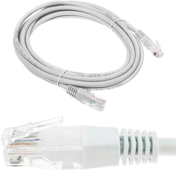 Patchcord Lanberg UTP Cat 5e 3 m White (5901969421071)