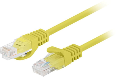 Patchcord Lanberg UTP Cat 5e 3 m Yellow (5901969435610)