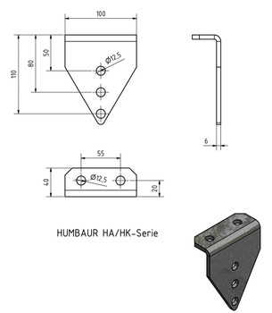 Кронштейн крепления амортизатора Bunte 41003