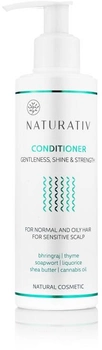 Odżywka do włosów Naturativ Gentleness Shine and Strength conditioner łagodność blask i wzmocnienie 200 ml (5906729772257)