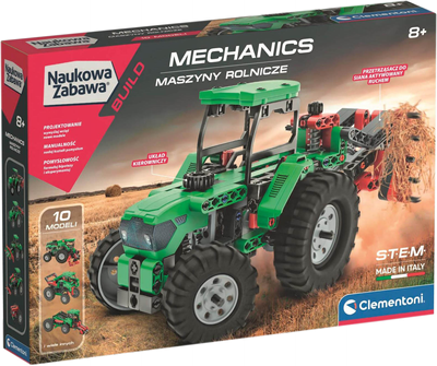 Konstruktor Clementoni Mechanics Maszyny rolnicze 200+ elementów (8005125507948)