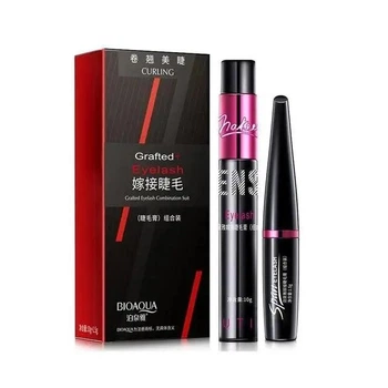 Тушь для ресниц с шелковым волокном Bioaqua Grafted Eyelash Combination Suit 2 в 1, 10 г+1,5 г