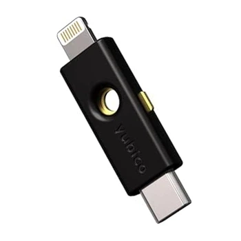 Ключ безопасности YubiKey 5Ci, USB-C and Lightning, Yubico, Черный (Yubi5ci-nai)