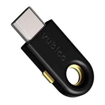 Ключ безопасности YubiKey 5C, USB-C, Yubico, Черный (Yubi5Ccircle-nai)