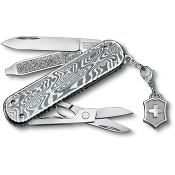 Швейцарський ніж Victorinox CLASSIC SD Brilliant Damast 58мм/5 функцій