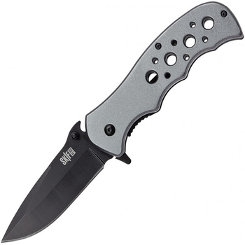 Нож складной SKIF Plus Trapper (длина: 215мм, лезвие: 86мм, черное), стальной