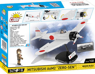 Konstruktor Cobi Historical Collection World War II Mitsubishi A6M2 Zero-Sen 347 elementów (5902251057299)