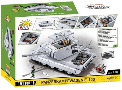 Конструктор Cobi Historical Collection World War II Panzerkampfwagen E100 1511 деталей (5902251025724)