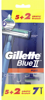 Набір бритв для чоловіків Gillette Blue II Plus 7 шт (7702018531950)